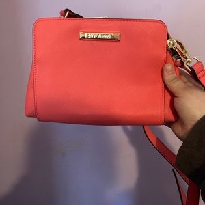 Pink 2 pockets crossbody Steve Madden purse
